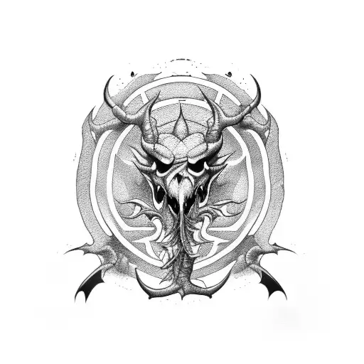 Dragon Skull With Battle Damage