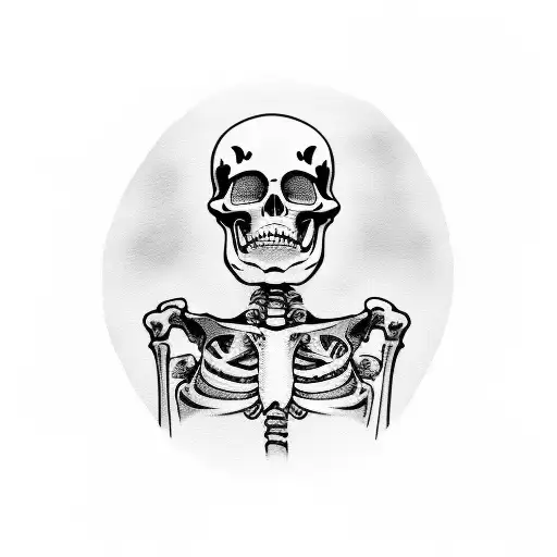 Skeleton Wearing Stethoscope