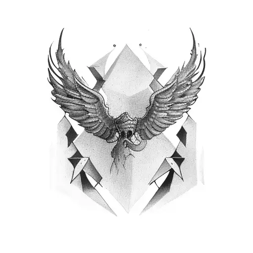 Top Side Date Of Birth And Wings In Down Section