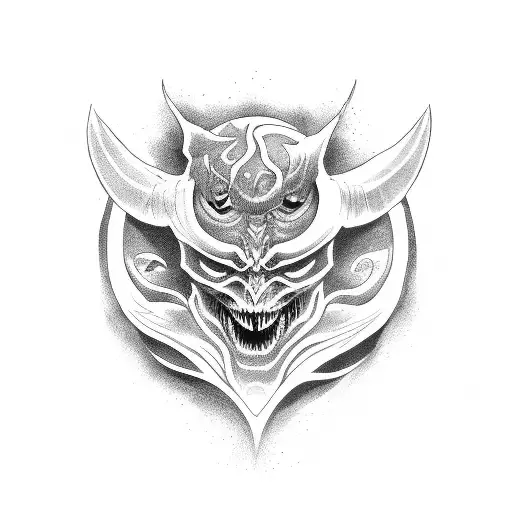 Demon Face In The Back