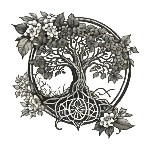 Triquetra And Tree Of Life