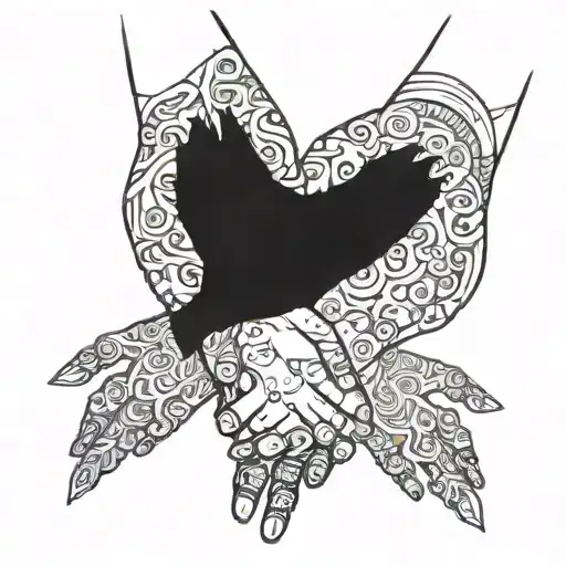 Father Holding Hands