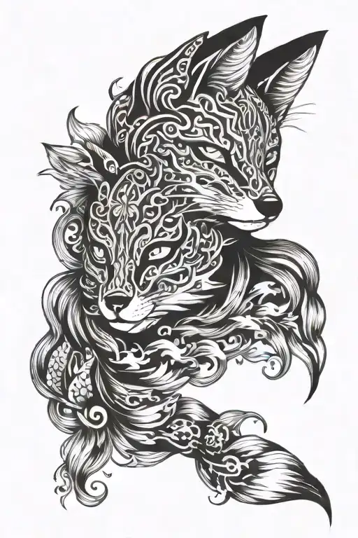 Akatki Cloud With Fox Mask