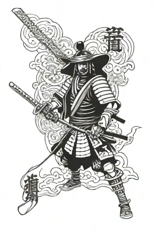 Samurai And Japan Warrior