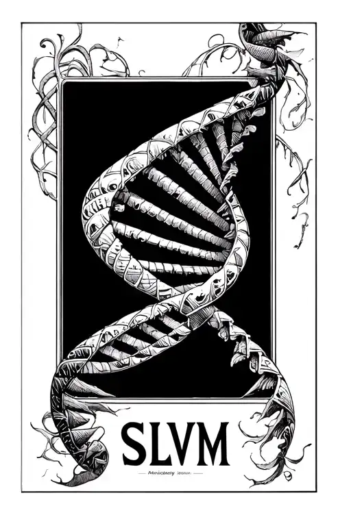 Dna Helix With The Letters Slvm