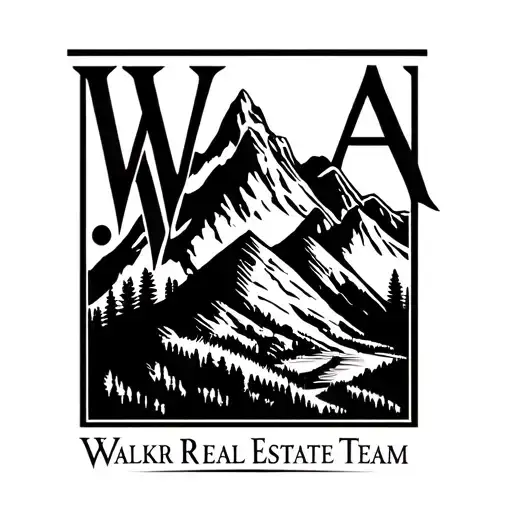 I Need A Logo Of Walker Real Estate Team With A Mountain Background