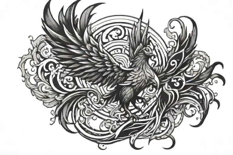 Bio Mechanical Phoenix Rising