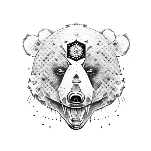 Warrior Wearing A Bear Head As A Hat