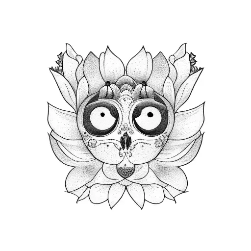 A Name With Magnolia Flowers And Eyes In The Background