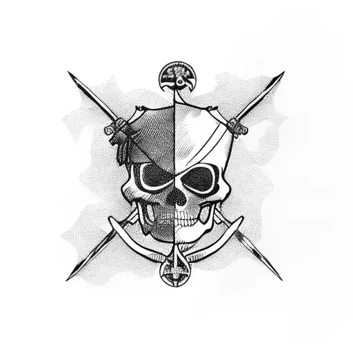 Pirate Anne Bonny With A Motoryacht