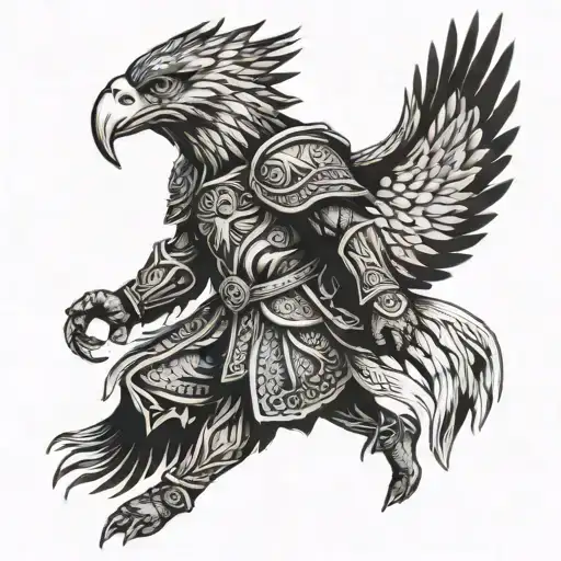 Slavic Warrior With Eagle Wings