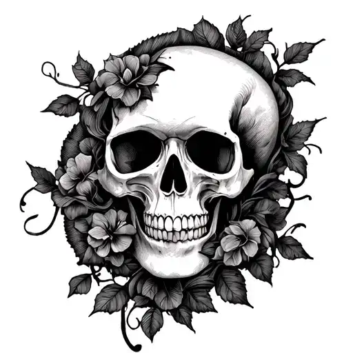 Skull And Vine Wrapping