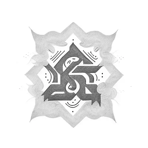 A Hand Writing Of Word Mother