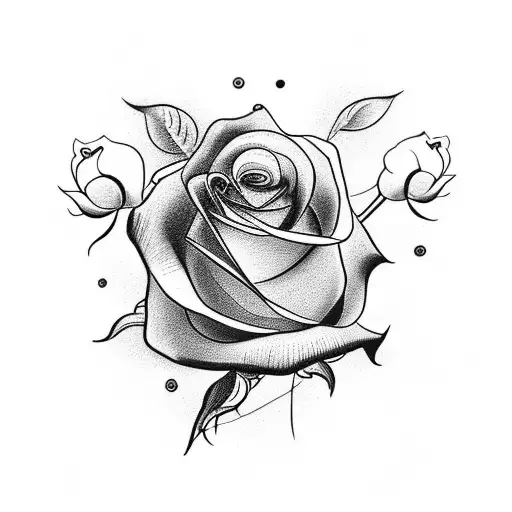 Incorporate A Quote From Their Favorite Artist Into A Design Featuring A Rose And A Bird