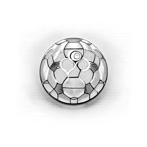 A Computer Circuit Board Morphing Into A Soccer Ball