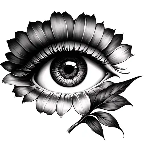 A Face Tatoo Of A Ballon Flower Under The Eye Do It In Black