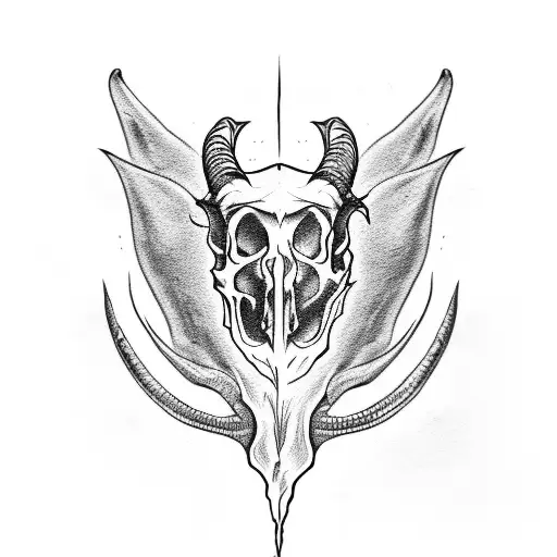 Evil Eye With Goat Skull