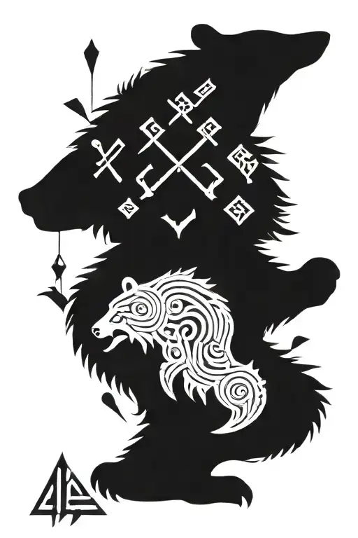 Bear Nordic Runes