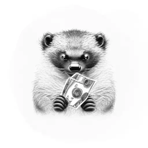 Honeybadger Eating Money