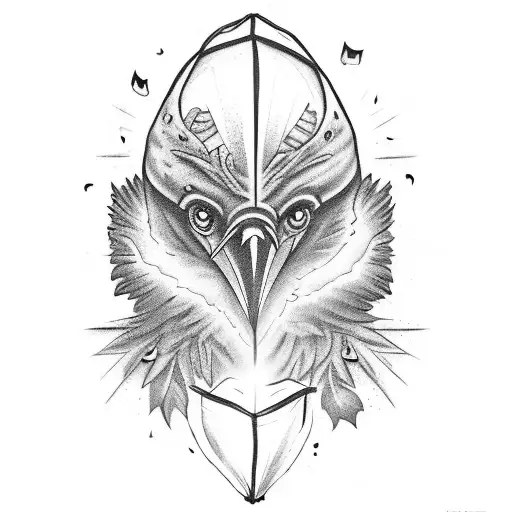 Raven With Books And Lantern