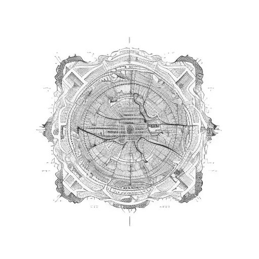 A Detailed Map Of The Philippines Intertwined With Traditional Filipino Tribal Patterns