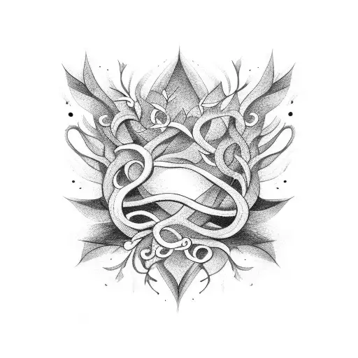 Vine Design That Wraps Around The Forearm