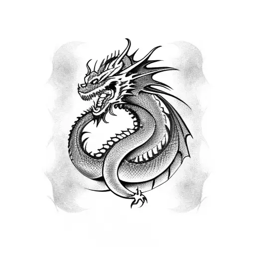 Dragon Europeo En Brazo