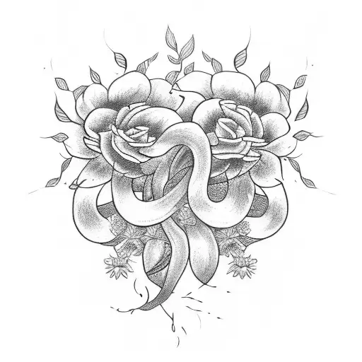 Long Vine With Daisies