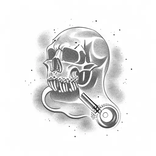 A Forearm Tattoo Incorporating The Number 1977 In A Gangsta Style