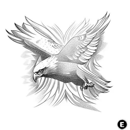 Eagle Holding A Guitar