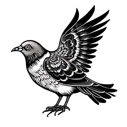 Tibetan Dove Perched