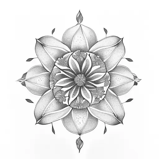 Lilly Flowers And Lighthouse