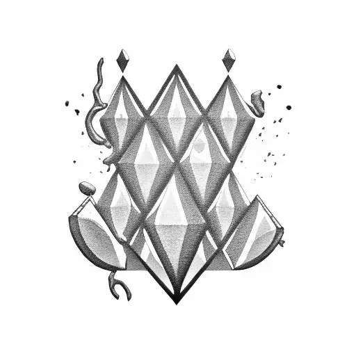 A Chessboard With Pieces Made Of Volcanic Rock And Metal Music Motifs