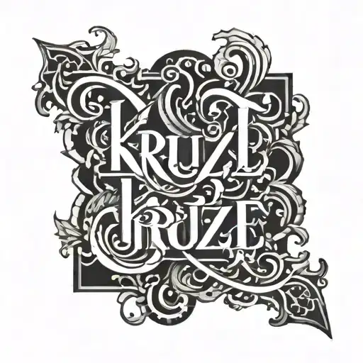 The Word 'Kruize' Written Across