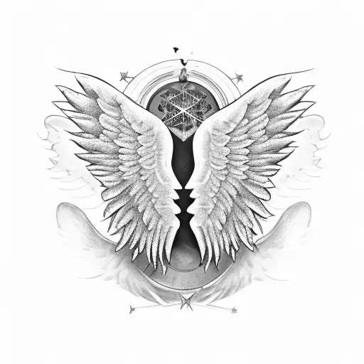 Angel Wings With The Song Lyrics To The Social Distortion Song 'Angel Wings' Inside Them