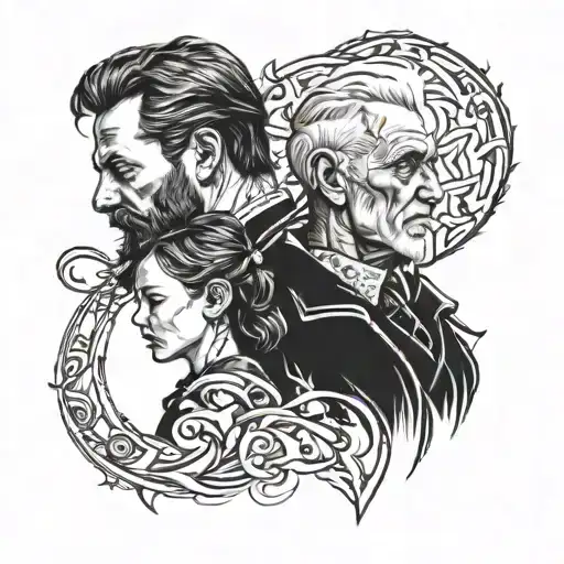 Matching Tattoo For Father And Daughter