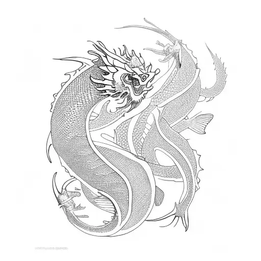 Pisces And Dragon