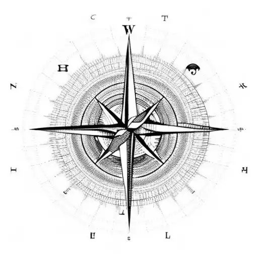 Moscow Buildings And A Compass