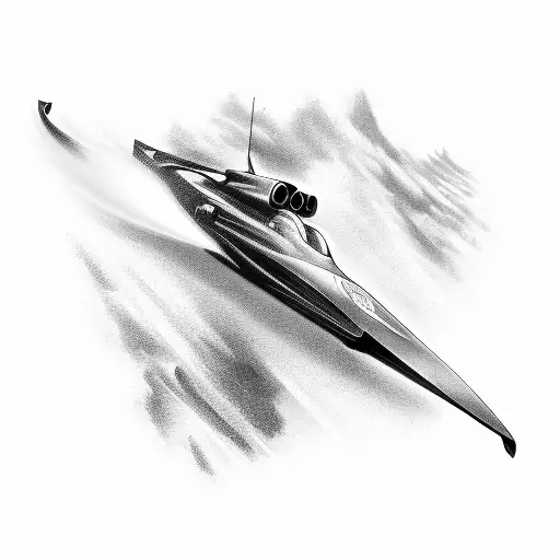 A Sleek And Futuristic Formula 1 Car Racing Across A Detailed Sword With Swirling Steam