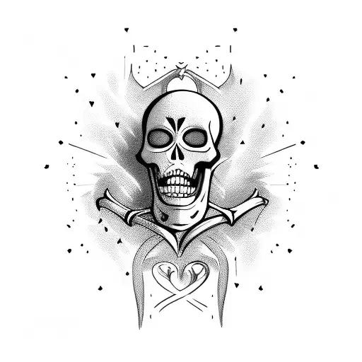 Skeleton Handing Heart
