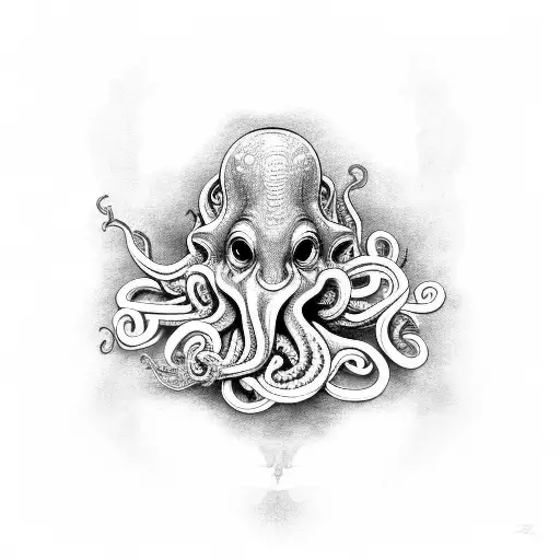Cthullu With Octopus Tentacles