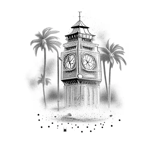 Including Beach And Clock Tower