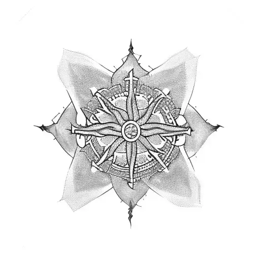 Incorporate A Crown Of Thorns Into A Mandala Design