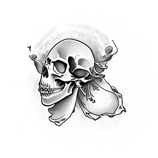 A Skull King Kissing A Beautiful Woman