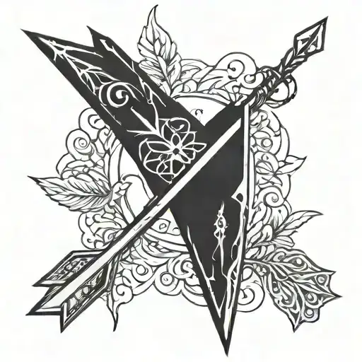 Arrow With A Virgo Sign