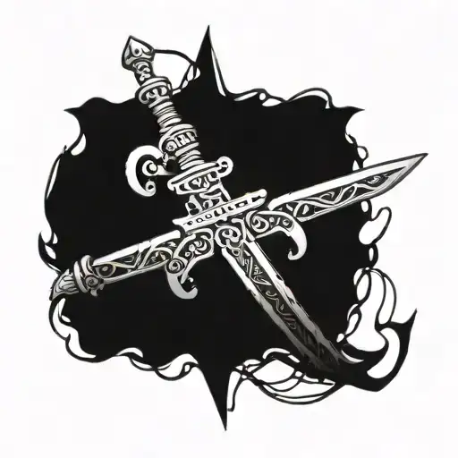 Sword And Wire Wrapped