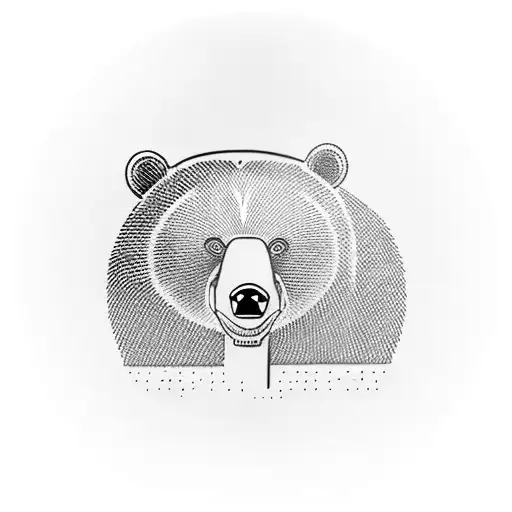 Bear Drinking A Bottle Of Wine