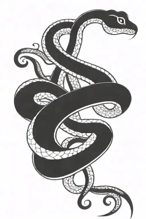 Treble Clef As Snake