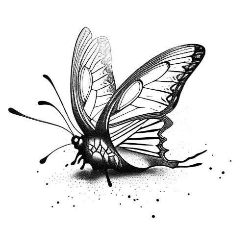 Destroyed Broken Butterfly