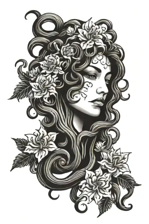 Medusa Head Flowers Growing